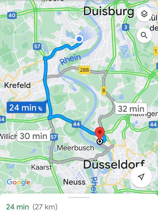 2 Rooms, Free Parking, 25 Min To Duesseldorf, 150 Mbps Wlan Duisburg Eksteriør billede